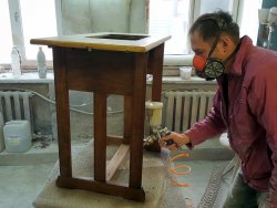 Реставрация - Реставрация стола швейной машинки